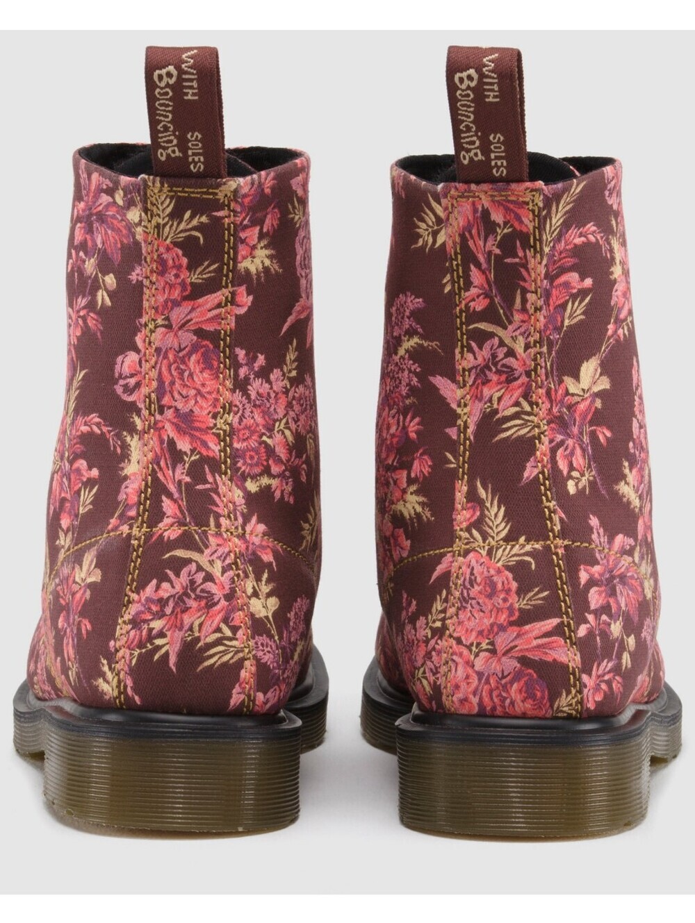 Dr. Martens 1460 Beckett Cherry Red Jouy Floral Canvas Boot, 8, Like New - Picture 6 of 16